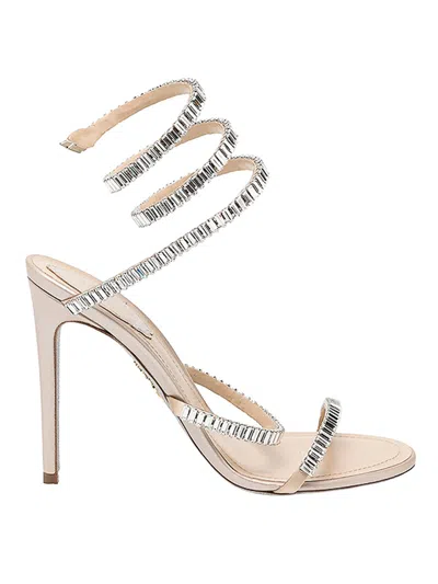 René Caovilla Sandal In Nude & Neutrals