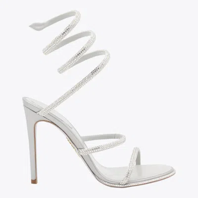 René Caovilla Sandali Argento In Metallic