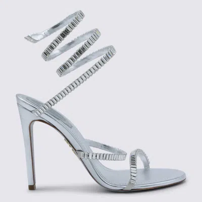 René Caovilla Sandals Light And Natural In Silver