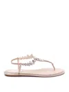 René Caovilla Flip-flops Sandals In Beige