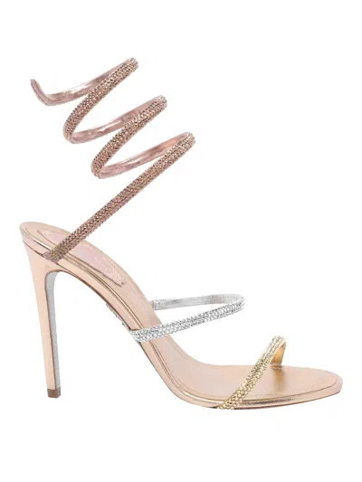 René Caovilla Pink Cleo Sandals