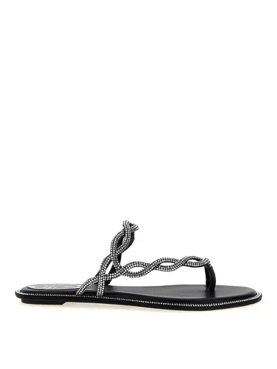 René Caovilla Braid Sandals