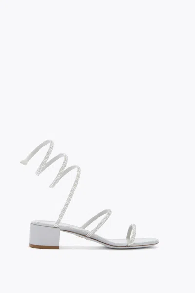 René Caovilla Sandalo Cleo Argento 40 In White