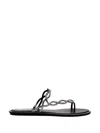 René Caovilla Rene Caovilla Black Flat Braid Sandal 10 In Black