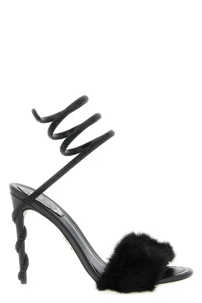 René Caovilla Sandalo 'margot' In Black