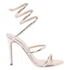 René Caovilla Cleo Sandals In Silver