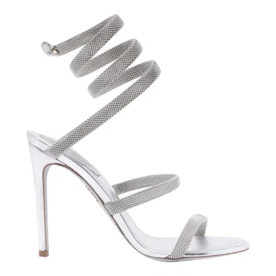 René Caovilla Sandals In Silver