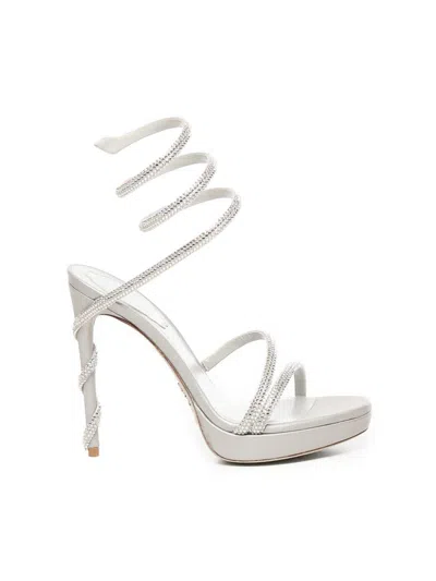 René Caovilla Sandals In Gray