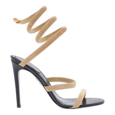 René Caovilla Open-toed High-heeled Sandals In Nude