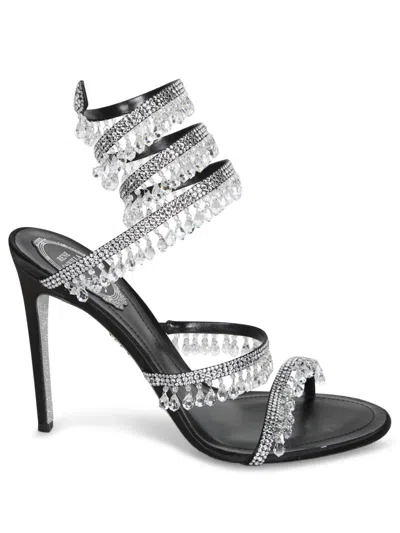 René Caovilla Sandals In Black