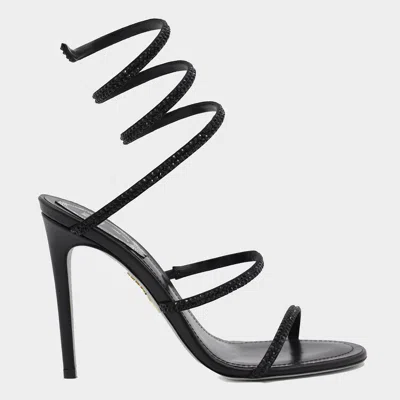 RENÉ CAOVILLA SANDALS BLACKS AND GREYS