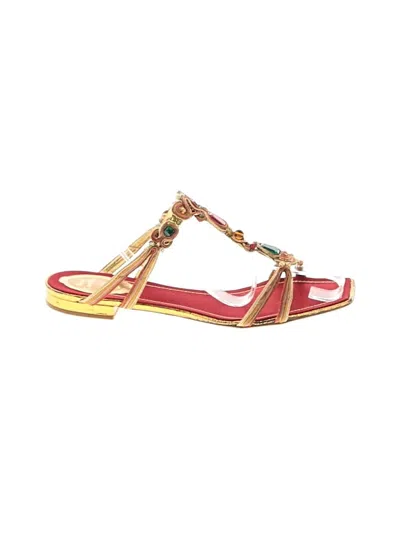 Pre-owned René Caovilla Sandals In Gold