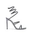 René Caovilla 105mm Rhinestone-embellished Sandals In Gray