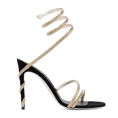 RENÉ CAOVILLA SANDALS METALLIC