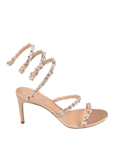 RENÉ CAOVILLA SANDALIAS - COLOR CARNE Y NEUTRAL