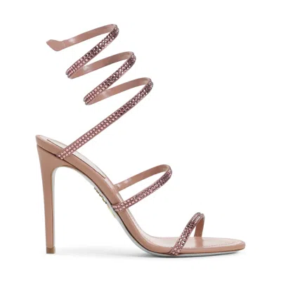 René Caovilla Sandals Nude & Neutrals In Gold