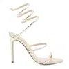 René Caovilla Sandals Platinum In Neutral