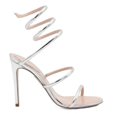 René Caovilla Sandals In Silver