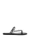 René Caovilla Rene Caovilla Black Flat Braid Sandal 10 In Black