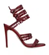 René Caovilla Womens Chandelier 105 Crystal-embellished Satin Heeled Courts Wi
