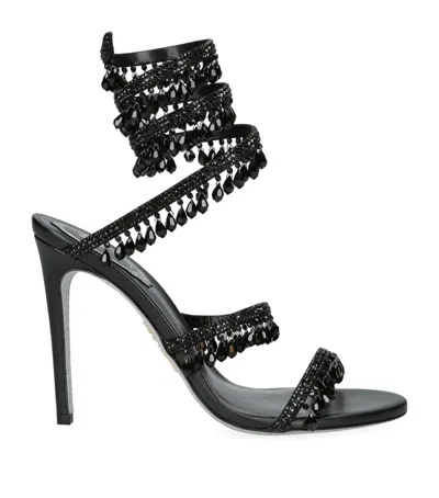 RENÉ CAOVILLA SATIN CHANDELIER SANDALS 105