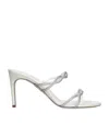René Caovilla Satin Crystal-embellished Braid Heeled Sandal 80