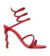 René Caovilla Womens Rene Caovilla Margot 105 Crystal-embellished Satin Heeled Sandals In Red