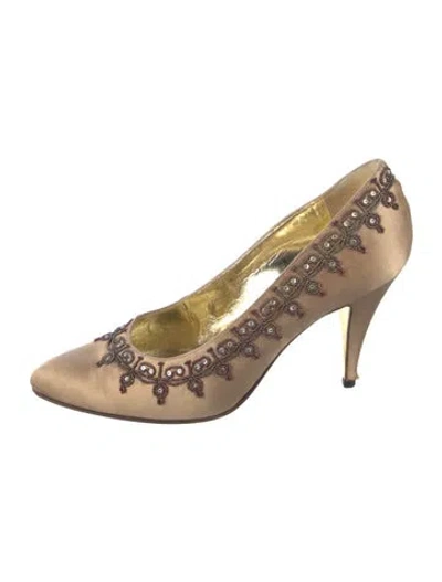 Pre-owned René Caovilla Satin Pumps In Multi