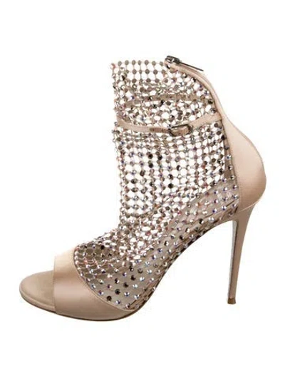 Pre-owned René Caovilla Satin Pumps In Neutral
