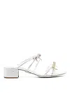 René Caovilla Caterina 40mm Bow-embellished Sandals In Multicolour