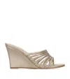 René Caovilla Satin Strappy Wedges 80