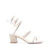 René Caovilla 55mm Cleo Sandals In Beige