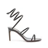 René Caovilla 80mm Cleo Sandals In Black