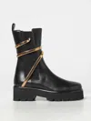 René Caovilla Cleo Leather Snake-wrap Chelsea Booties In Schwarz
