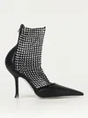 René Caovilla Slingback Mid-high Heel In Schwarz