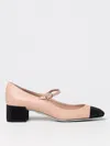 René Caovilla Kristen Bicolor Strass Mary Jane Pumps In Puder