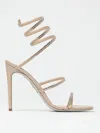 René Caovilla Rene Caovilla Womens Blush Cleo 80 Crystal-embellished Leather Heeled Sandals In Gold