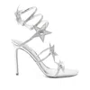 René Caovilla Sandals In Silver