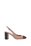 René Caovilla Crystal Cap-toe Leather Pumps In Pink