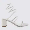 René Caovilla Rene Caovilla Cleo Ankle Strap Embellished Sandals In Silver