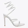 René Caovilla Sandals Light And Natural In Silver