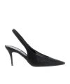 René Caovilla Slingback High-heeled Sandals In Black