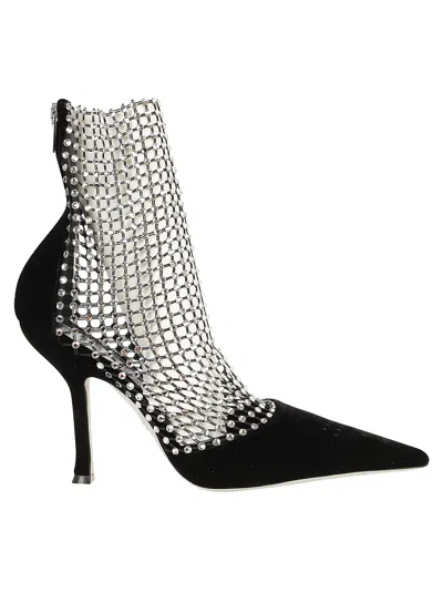 René Caovilla Slingback Mid-high Heel In Schwarz