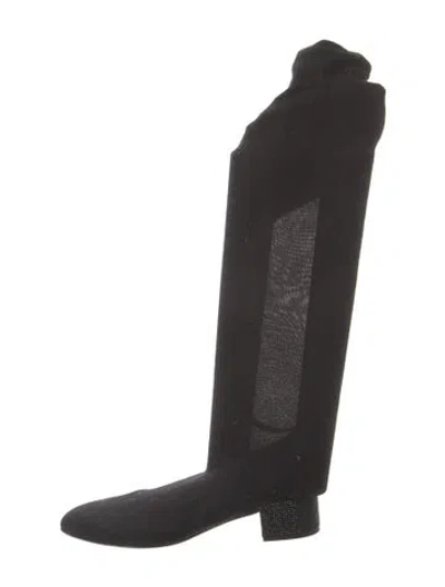 Pre-owned René Caovilla Slingback Pumps In Black