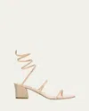 René Caovilla Rene Caovilla Embellished Fabric Cleo Sandals In Gold