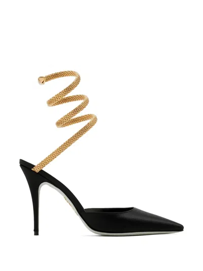 René Caovilla Snake-detail Pumps In Black