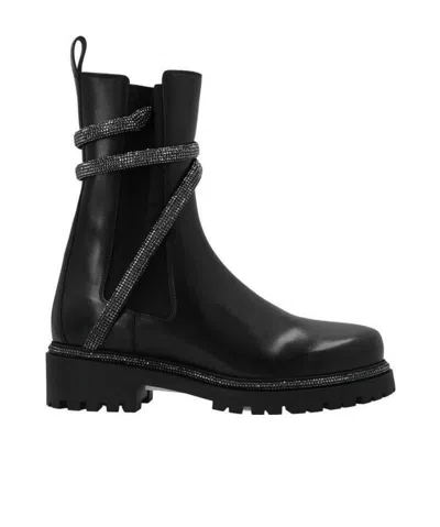 René Caovilla Rene Caovilla Biker Cleo Combat Boot In Black