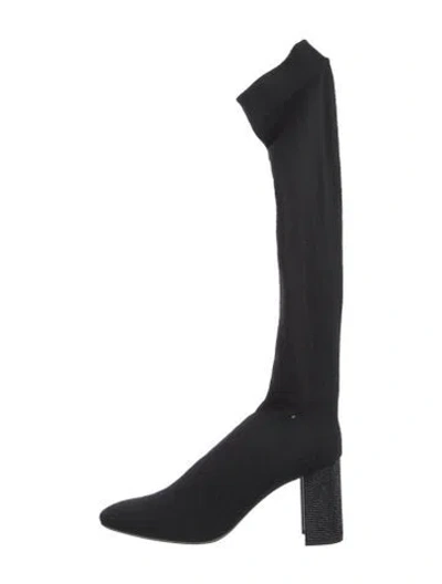 Pre-owned René Caovilla Sock Boots In Black