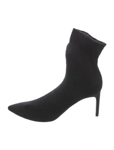 Pre-owned René Caovilla Sock Boots In Black