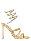 René Caovilla Spark Cleo Sandals In Gold